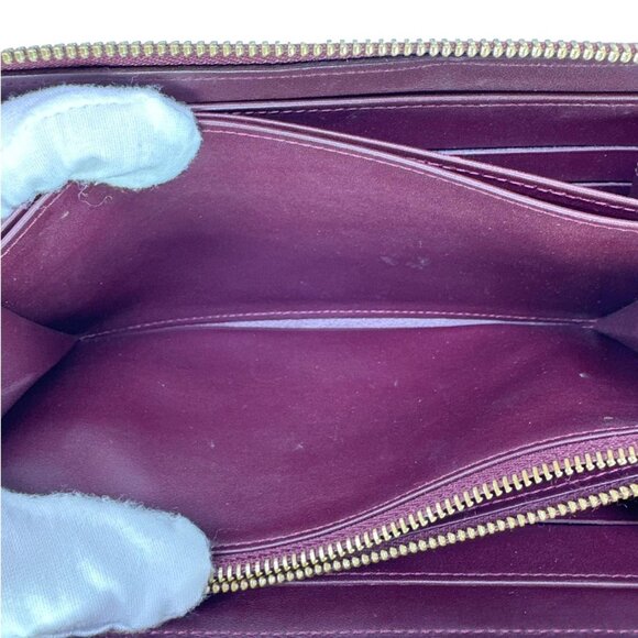 Louis Vuitton Stephan Sprouse Leopard Print Vernis Wallet Maroon - Picture 9 of 11